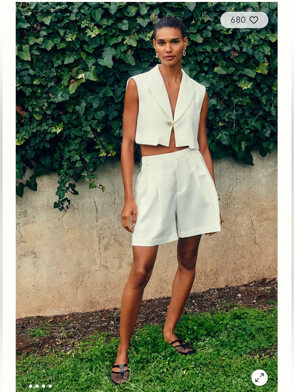 NWT ANTHROPOLOGY Maeve Tailored Crop Top - Picture 1 of 5